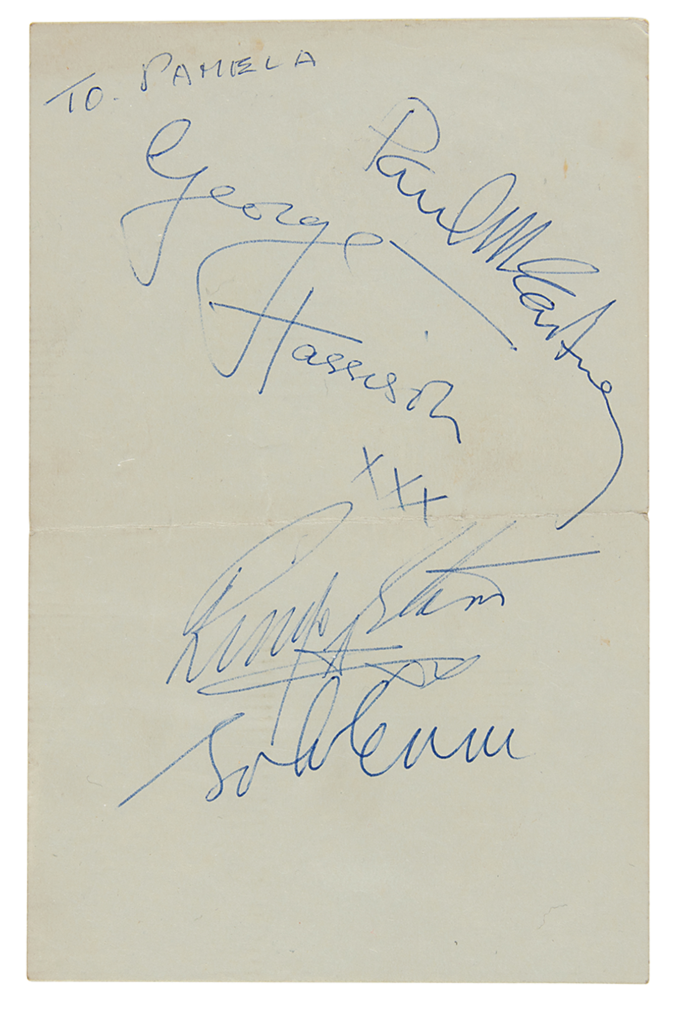 Lot #547 Beatles Signatures (February 1964)