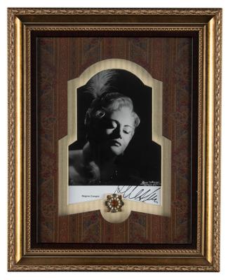 Lot #568 Regine Crespin Signed Photograph and Brooch - Image 2