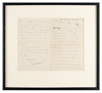 Lot #577 Camille Saint-Saëns Autograph Letter Signed - Image 2