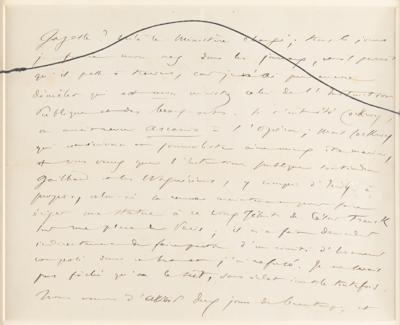 Lot #577 Camille Saint-Saëns Autograph Letter Signed - Image 3