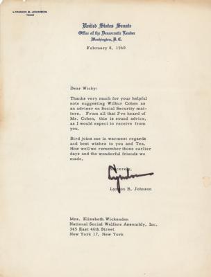 Lot #113 Lyndon B. Johnson Typed Letter Signed - Image 1