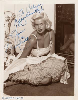 Lot #771 Jayne Mansfield Signed Photograph