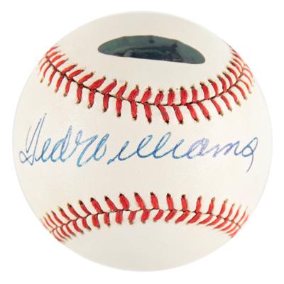 Lot #864 Ted Williams Signed Baseball