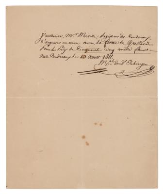 Lot #376 Michel Ney Autograph Document Signed