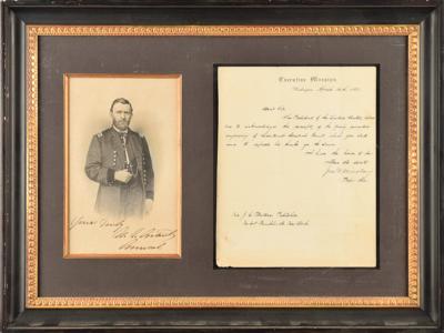 Lot #48 U. S. Grant Signed Engraving