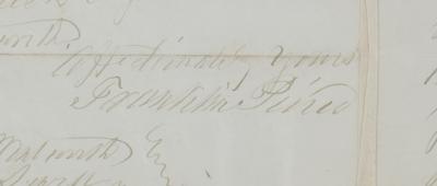 Lot #27 Franklin Pierce Autograph Letter Signed - Image 4