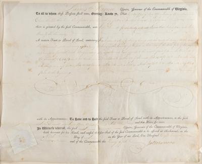 Lot #15 James Monroe Document Signed as Governor - Image 2