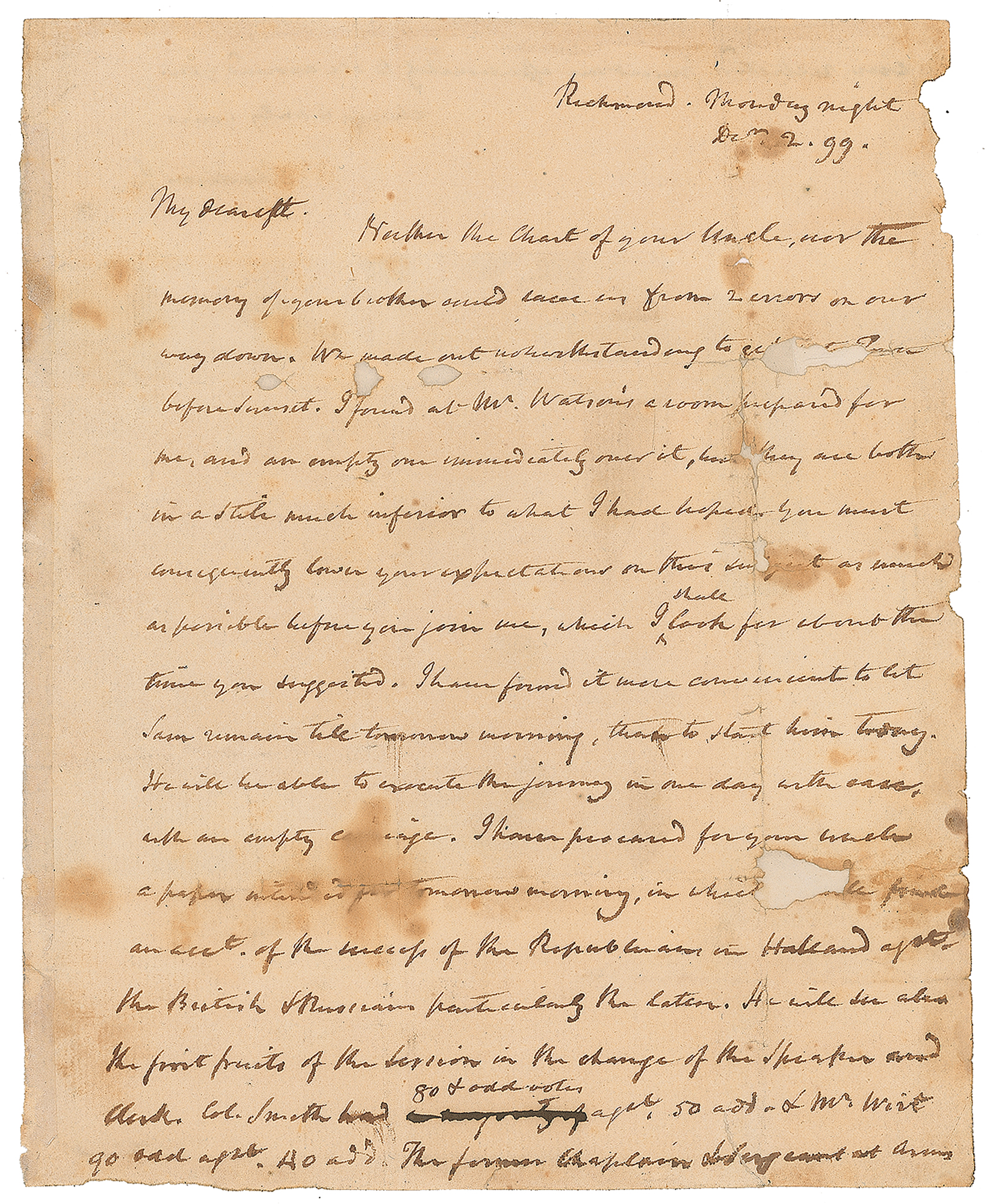 Lot #8 James Madison Autograph Letter Signed