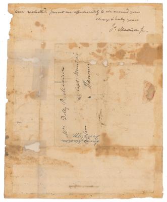 Lot #8 James Madison Autograph Letter Signed - Image 2
