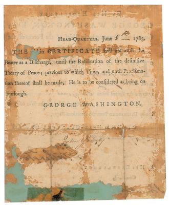 Lot #2 George Washington Document Signed Discharging a Revolutionary War Veteran - Image 2