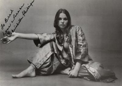 Lot #668 Michelle Phillips Signed Photograph - Image 1
