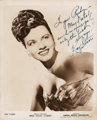 Lot #610 Kay Starr Signed Photograph - Image 1