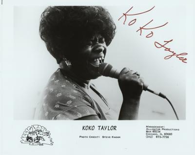 Lot #611 Koko Taylor Signed Photograph