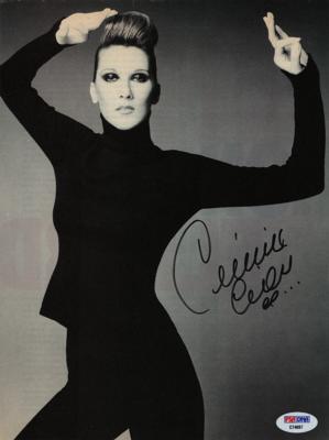 Lot #664 Celine Dion Signed Photograph