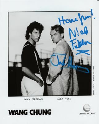 Lot #655 Wang Chung Signed Photograph - Image 1