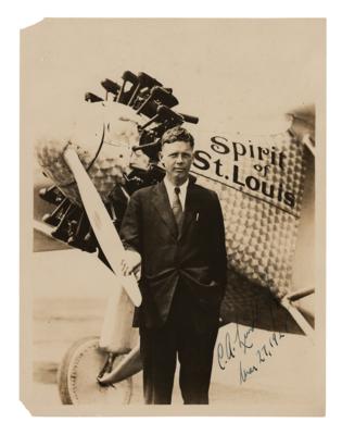 Lot #390 Charles Lindbergh Signed Photograph