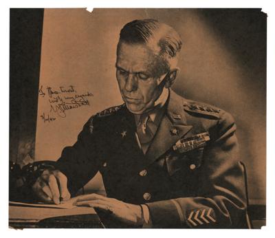 Lot #372 George C. Marshall Signed Photograph