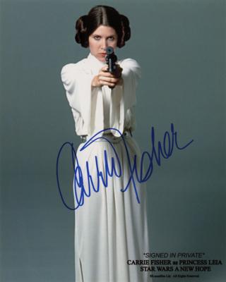 Lot #795 Star Wars: Carrie Fisher Signed Photograph