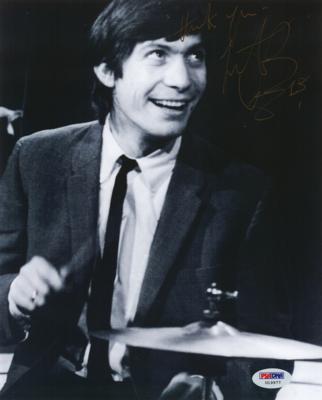 Lot #648 Rolling Stones: Charlie Watts Signed Photograph - Image 1