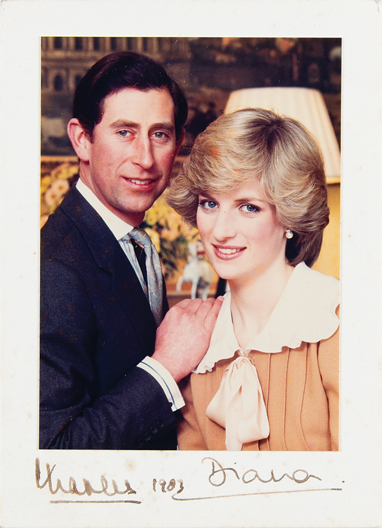 Lot #212 Princess Diana and King Charles III Signed Photograph (1983)