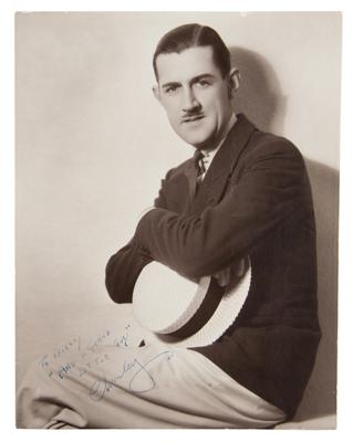 Lot #716 Charley Chase Signed Photograph