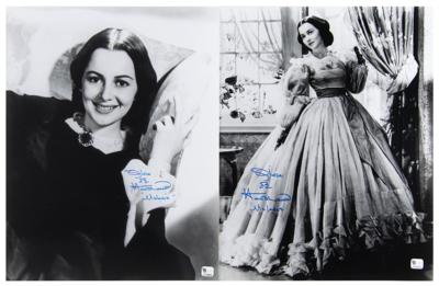 Lot #725 Olivia de Havilland (2) Signed Photographs - Image 1