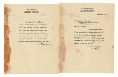 Lot #183 Harvey Cushing (2) Typed Letters Signed
