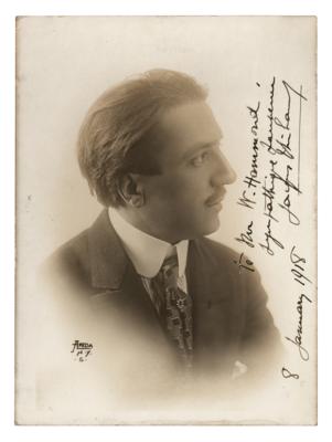 Lot #580 Jacques Thibaud Signed Photograph