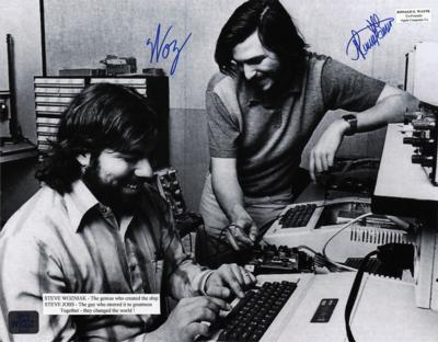 Lot #230 Apple: Wozniak and Wayne Signed Photograph