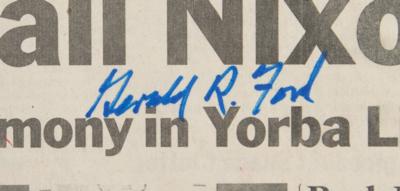 Lot #99 Gerald Ford (4) Signed Newspapers - Image 3