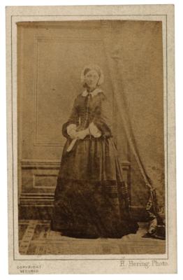Lot #295 Florence Nightingale Carte-de-Visite Photograph