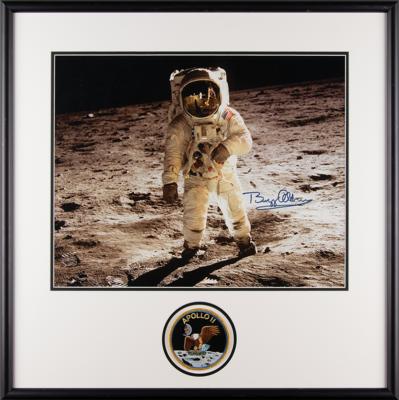 Lot #396 Buzz Aldrin Signed Photograph