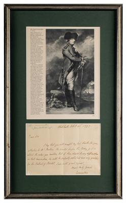 Lot #336 Charles Cornwallis Autograph Letter Signed - Image 2