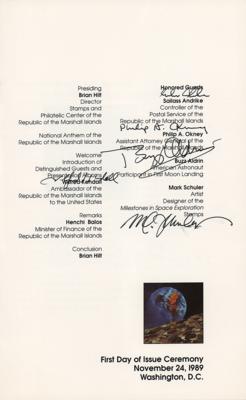 Lot #398 Buzz Aldrin Signed Program