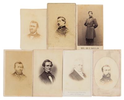 Lot #352 Civil War (7) Carte-de-Visite Portrait Photographs