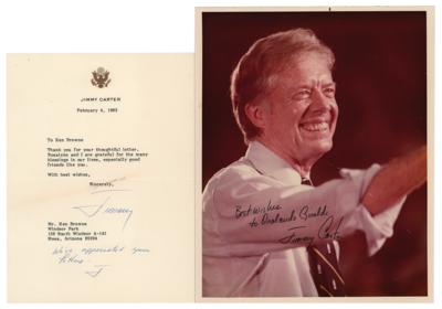 Lot #88 Jimmy Carter (2) Signed Items - Image 1