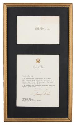 Lot #89 Jimmy Carter Typed Letter Signed