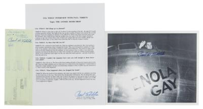 Lot #366 Enola Gay: Paul Tibbets (3) Signed Items - Image 1