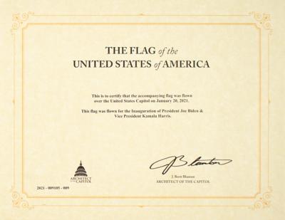 Lot #81 Joe Biden 2021 Inauguration Flag - Image 2