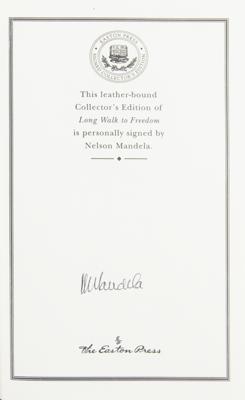 Lot #177 Nelson Mandela Signed Book - Image 2