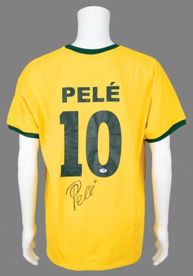Lot #816 Pele Signed Soccer Jersey - Image 1