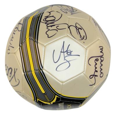 Lot #827 Brazil 2012 National Football Team Signed Soccer Ball