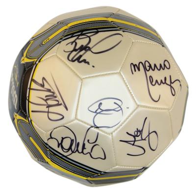Lot #827 Brazil 2012 National Football Team Signed Soccer Ball - Image 2
