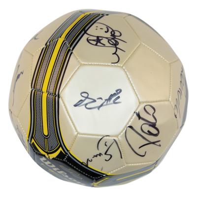 Lot #827 Brazil 2012 National Football Team Signed Soccer Ball - Image 6