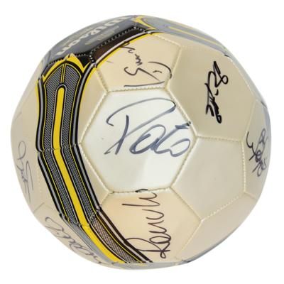 Lot #827 Brazil 2012 National Football Team Signed Soccer Ball - Image 7