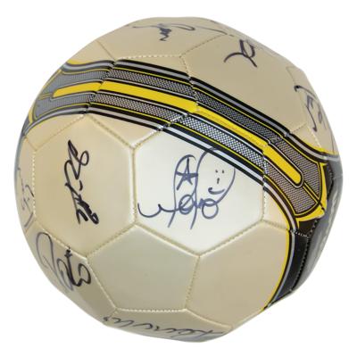 Lot #827 Brazil 2012 National Football Team Signed Soccer Ball - Image 8