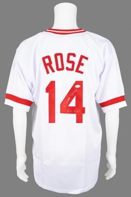 Lot #856 Pete Rose Signed Baseball Jersey