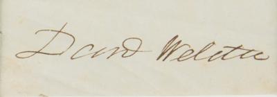 Lot #333 Daniel Webster Signature - Image 2