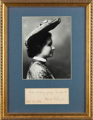 Lot #271 Helen Keller Signature