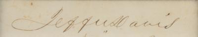 Lot #357 Jefferson Davis Signature - Image 2
